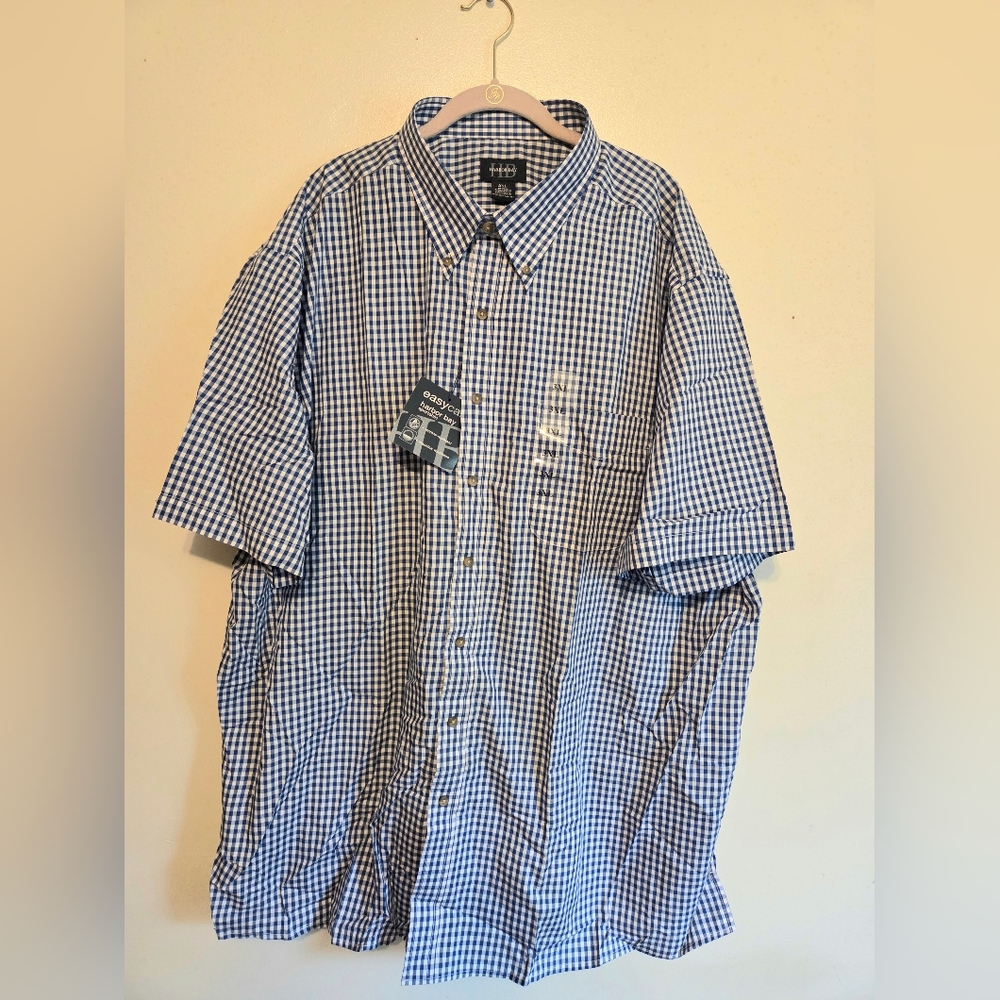 Harbor Bay Blue Casual Button Down Shirt